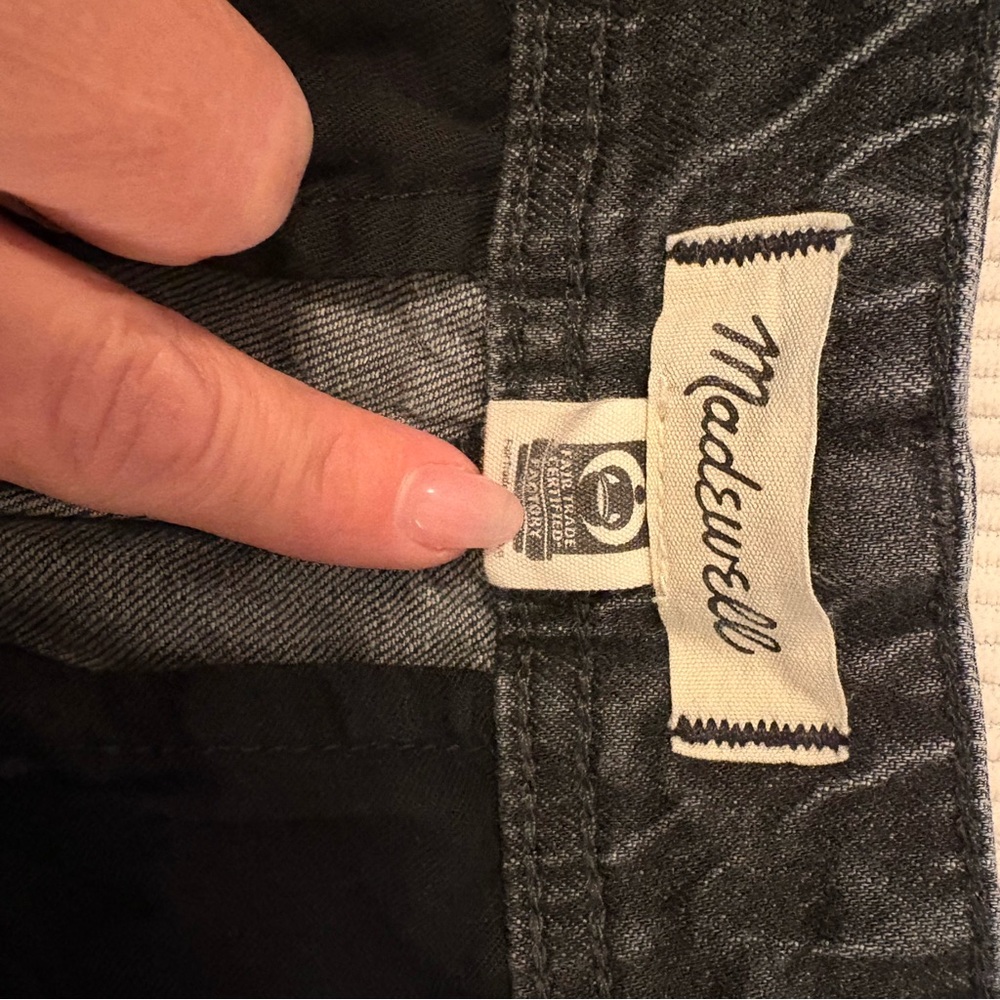 Madewell Petite Tapered Denim Trousers - Picture 7 of 8